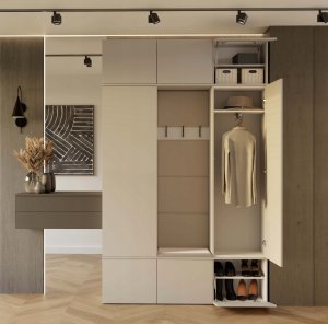 Garderoba HAGA III 2Sz1W KASZMIR 2x Szafa + Wieszak 4