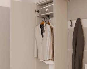 Garderoba HAGA III 1Sz2W KASZMIR  Szafa + 2x Wieszak 6