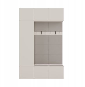 Garderoba HAGA III 1Sz2W KASZMIR  Szafa + 2x Wieszak 9