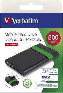 Dysk zewnętrzny HDD Verbatim 53111 500GB Czarny (53111) 3