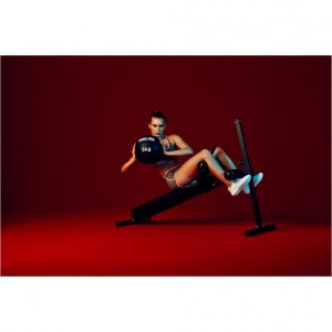 Gorilla Sports Piłka lekarska ze skóry syntetycznej 5kg 5