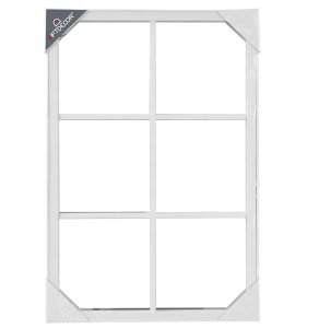 Lustro prostokątne ze szprosami, 71 x 49 cm 2