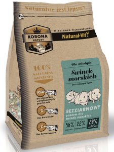 KORONA NATURY Natural-Vit pokarm dla świnki morskiej junior 750g 1