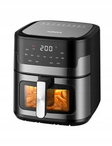Frytkownica BEZTŁUSZCZOWA 5,5L 1500W DUŻA AIR FRYER Piekarnik XL OKNO 60min 1