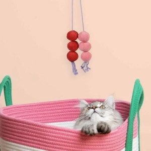 COOCKOO Coockoo Pluszowa Zabawka Dla Kota Piłeczki Róż 60cm 2