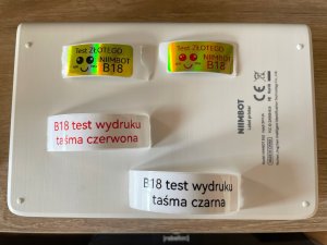 T-pack .NIIMBOT ETYKIETY Naklejki do B18 BIAŁE do KABLI 9