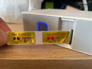 T-pack .NIIMBOT ETYKIETY Naklejki do B18 ZŁOTY HOLOGRAM 5