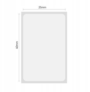 T-pack .NIIMBOT Etykiety Naklejki PRZEZROCZYSTE 25x40mm 160szt do D101 Oryginalne 2