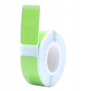 T-pack .NIIMBOT Etykiety Naklejki OKRĄGŁE ZIELONE 14x28mm Podwójne 205x do Serii D 2