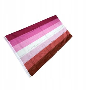 FLAGA TĘCZOWA LGBT DUŻA 90x150cm PANSEKSUALNOŚĆ F2 7