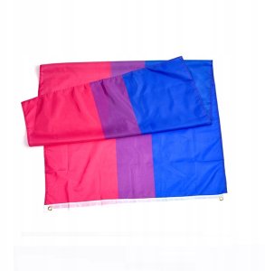 FLAGA TĘCZOWA LGBT DUŻA 90x150cm BISEKSUALNOŚĆ F7 4