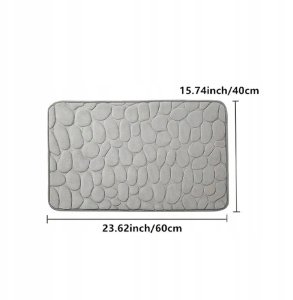 ITIMPORT Dywanik łazienkowy 60x40cm biały 11