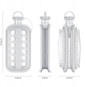 ITIMPORT Forma do LODU Butelka PRZENOŚNA PLAŻA CAMPING PIKNIK TRITAN 2w1 MOBILNA 17x 11