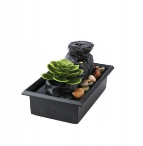 Fontanna DEKORACYJNA WODNA ZEN USB BATERIE na BIURKO Wewnętrzna USPOKAJA 4