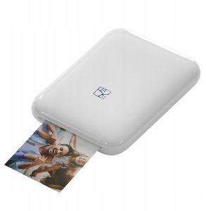Drukarka KOLOROWA LASEROWA MOBILNA Przenośna do ZDJĘĆ Aplikacja BT +Papier 12