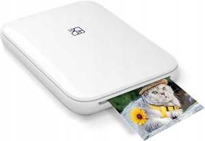 Drukarka KOLOROWA LASEROWA MOBILNA Przenośna do ZDJĘĆ Aplikacja BT +Papier 14