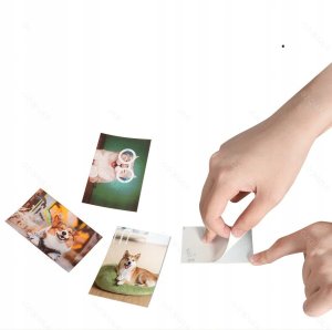 Drukarka KOLOROWA LASEROWA MOBILNA Przenośna do ZDJĘĆ Aplikacja BT +Papier 7