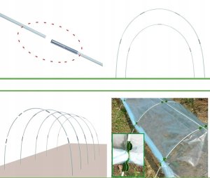 .STELAZ Szklarnia Tunel Szkielet OGRODOWY do UPRAW 11