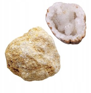 Geoda AGATOWA 5 - 7 cm NIEOTWARTA NATURALNA Prezent PIĘKNY MINERAŁ 1szt 1