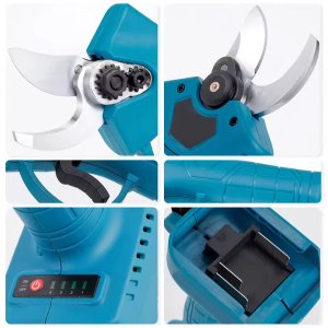 Mocny Sekator Akumulatorowy Elektryczny Ogrodowy Nożyce Do Gałęzi 2x 48V 12