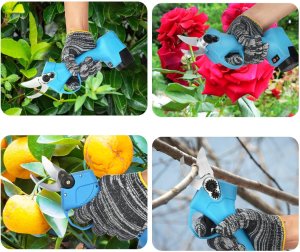 Mocny Sekator Akumulatorowy Elektryczny Ogrodowy Nożyce Do Gałęzi 2x 48V 4