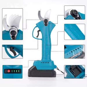 Mocny Sekator Akumulatorowy Elektryczny Ogrodowy Nożyce Do Gałęzi 2x 48V 5