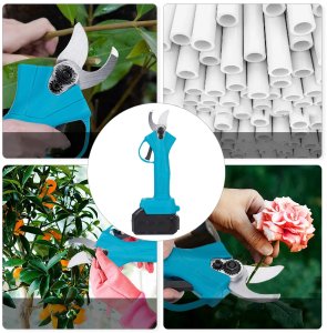 Mocny Sekator Akumulatorowy Elektryczny Ogrodowy Nożyce Do Gałęzi 2x 48V 6