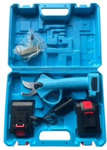 Mocny Sekator Akumulatorowy Elektryczny Ogrodowy Nożyce Do Gałęzi 2x 48V 8