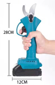 Mocny Sekator Akumulatorowy Elektryczny Ogrodowy Nożyce Do Gałęzi 2x 48V 10