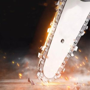 Akumulatorowa Piła Łańcuchowa 6 Mini Pilarka Gałęziowa 850W, 2x Akumulator, Łańcuch 4