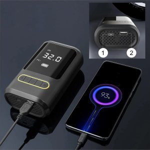 Kompresor Samochodowy Pompka Elektryczna Przenośna Sprężarka Powietrza LED 12