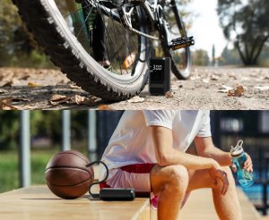 Kompresor Samochodowy Pompka Elektryczna Przenośna Sprężarka Powietrza LED 3