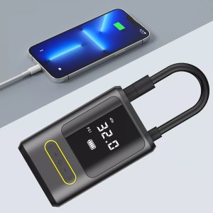 Kompresor Samochodowy Pompka Elektryczna Przenośna Sprężarka Powietrza LED 4