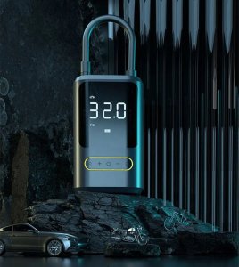 Kompresor Samochodowy Pompka Elektryczna Przenośna Sprężarka Powietrza LED 8