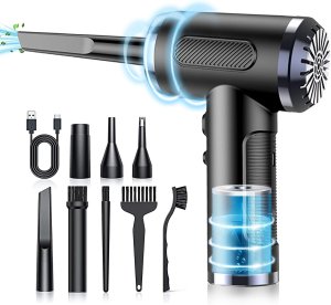 Elektryczna Dmuchawa Sprężone Powietrze Kompresor Do PC Air Duster do Kurzu 2