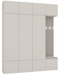 Garderoba HAGA IV 3Sz1W KASZMIR 3x Szafa + Wieszak 1
