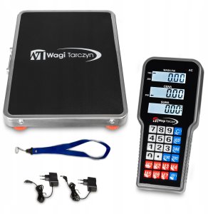 Waga Platformowa WAGI TARCZYN WT-095N 300kg Bezprzewodowy Wyświetlacz 1