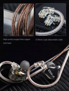 FiiO JD10 - transparent black - Dynamiczne monitory douszne 6