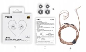 FiiO JD10 - transparent black - Dynamiczne monitory douszne 7