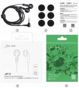 Słuchawki FiiO JF11 - Black - Słuchawki pchełki extended bass 2