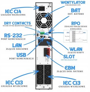 UPS PowerWalker VFI 2000 LICR IoT PF1 4