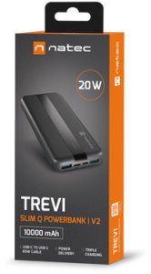Powerbank Natec Trevi Slim Q 10000mAh Czarny 7