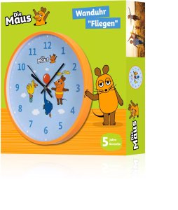 DieMaus Wall Clock for Kids Mouse, Elephant & Duck 3