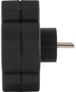 REV Steckdosenadapter 3-fach mit Überspannungsschutz, schwarz 2