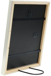 Ramka Deknudt S41JD1 30x30 drewno srebrny wąska listwa 3