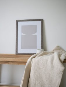 Deknudt S66KH3 P1 DIN A3 29,7x42 Holz grau mit Passepartout 7