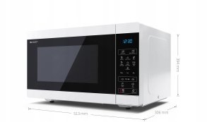 Sharp YC-MS51EW 25L 900W/Touch White 3