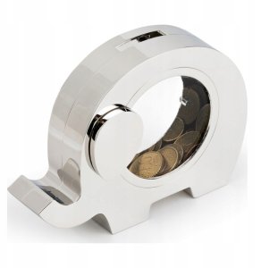 Zilverstad Skarbonka Słoń srebrzony, z patyną 8111060 3