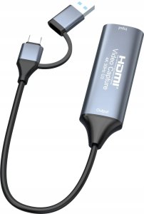 System przekazu sygnału AV PremiumCord HDMI capture/grabber do nagrywania sygnału wideo/audio do komputera s konektorem USB3.0 i USB-C 6