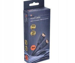 Solight HDMI kabel s Ethernetem, HDMI 1.4 A konektor - HDMI 1.4 A konektor, blistr, 3m 1